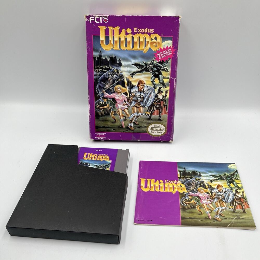 Ultima: Exodus (Nintendo Entertainment System, 1989) CIB Manual Complete